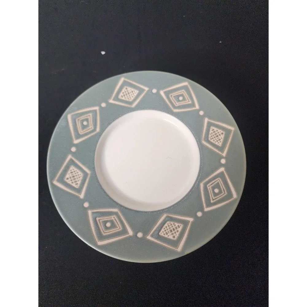 Pottery Barn Green Bongo Saucers‎ (4) DISCONTNUED
